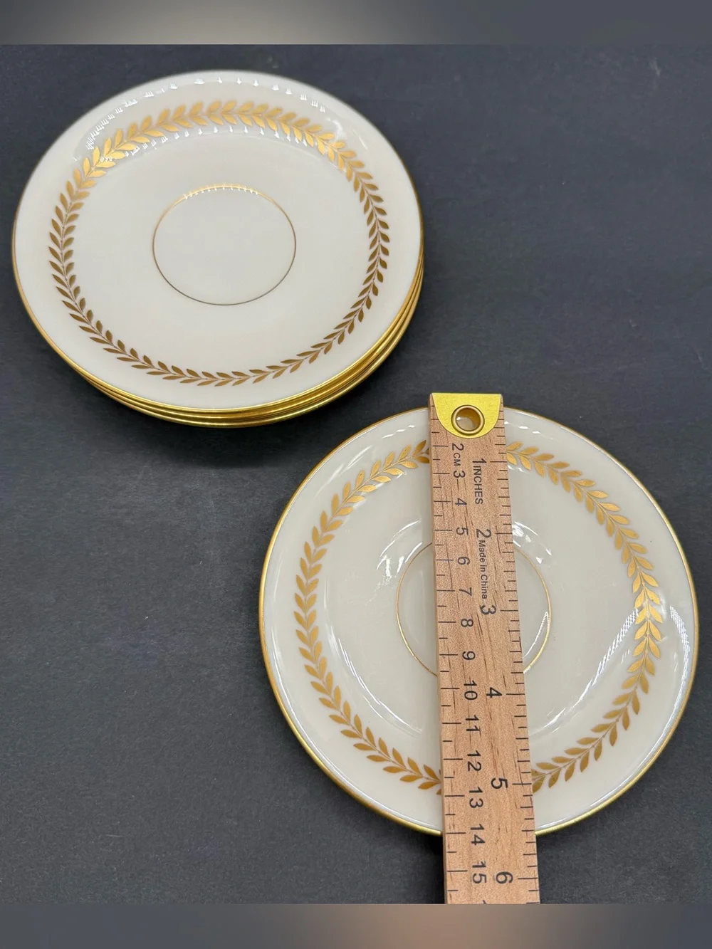 Lenox Imperial China Ivory Gold USA Saucer 5 3/4